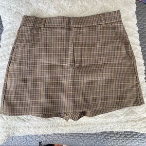 Zara plaid skirt